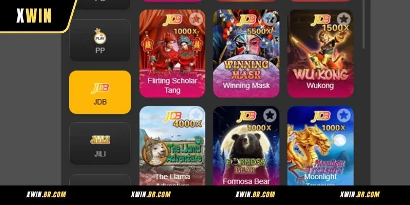 Visão Geral do Salão JDB Slot na XWIN